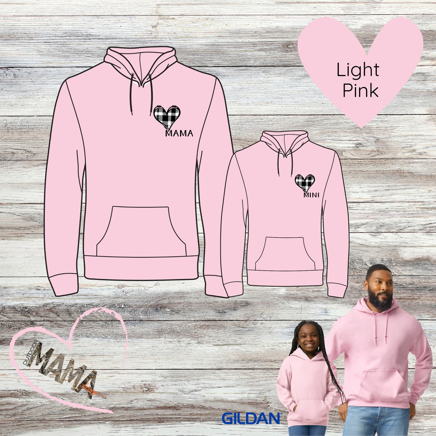Mini Heart Hooded Sweatshirt