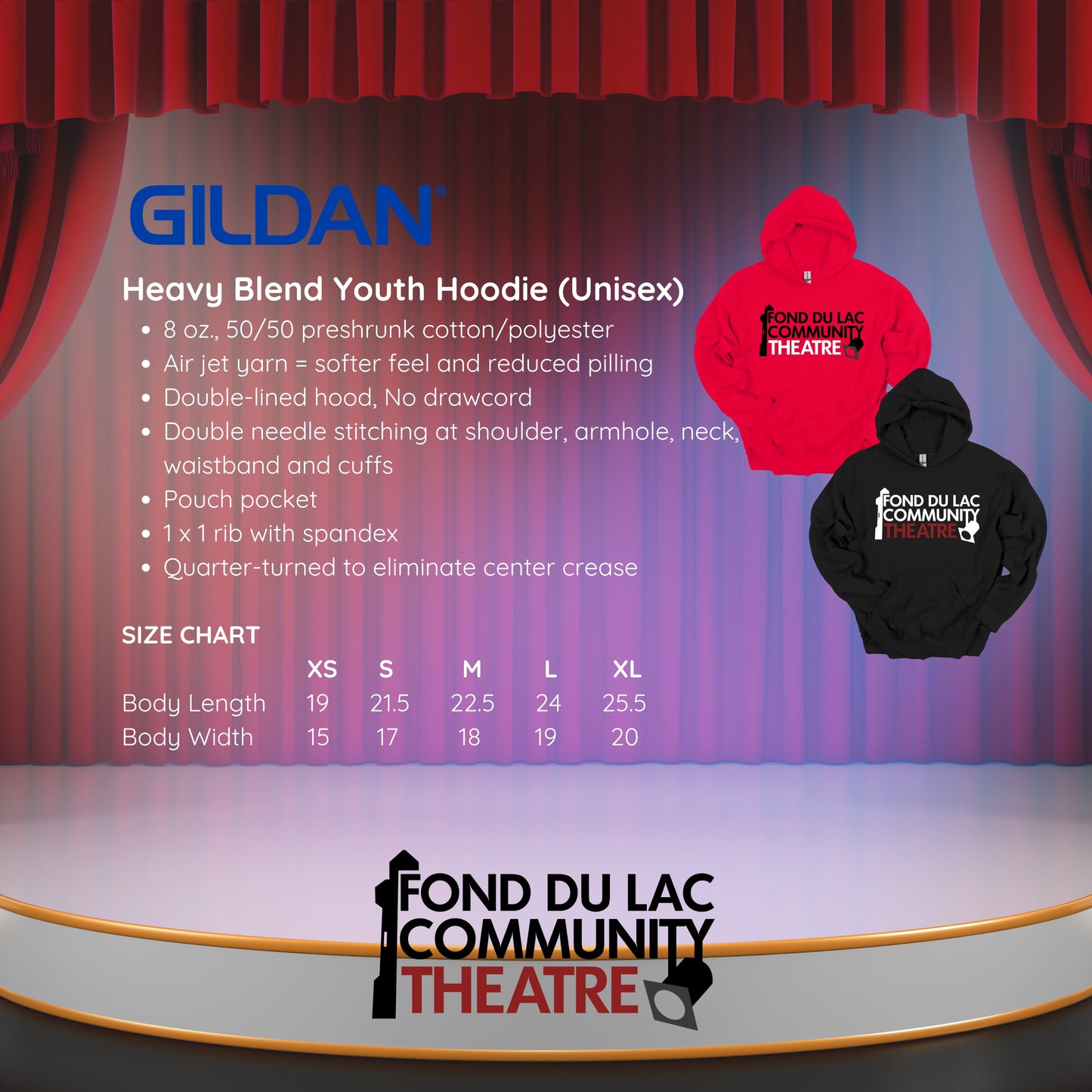 FDLCT - Heavy Blend Youth Hoodie (Unisex)