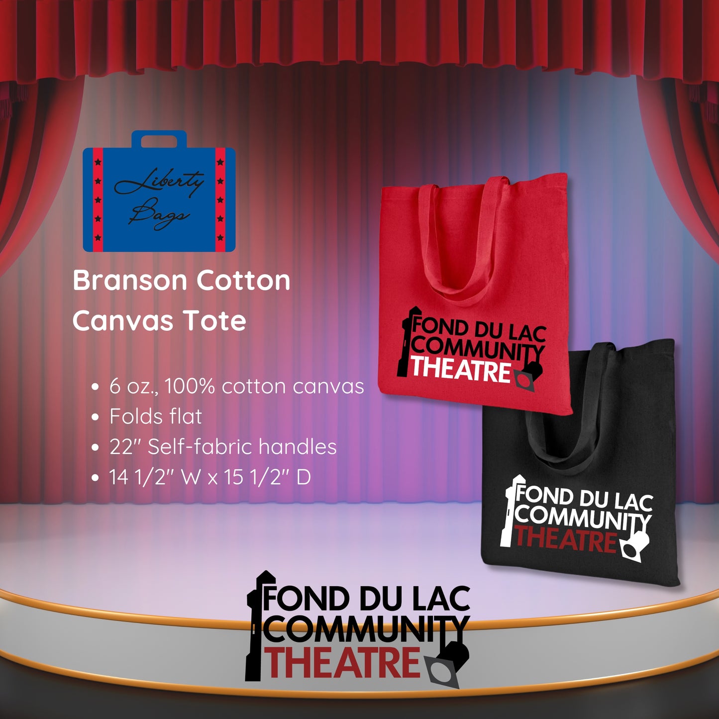 FDLCT - Liberty Bags Branson Cotton Canvas Tote