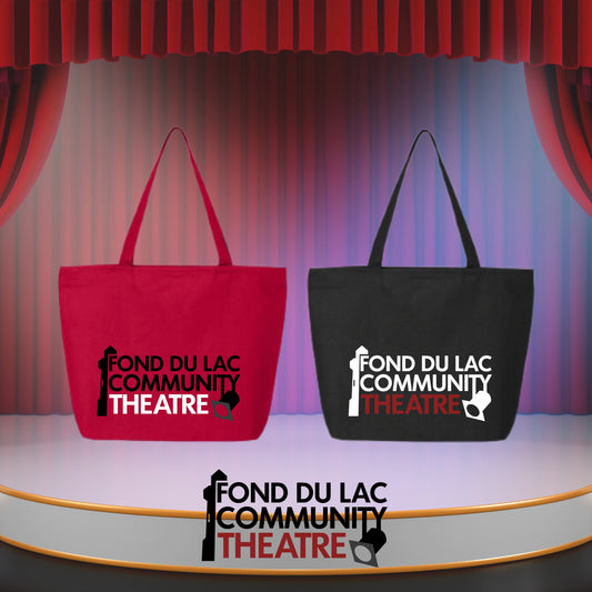 FDLCT - Q-Tees 24.5L Canvas Zippered Tote