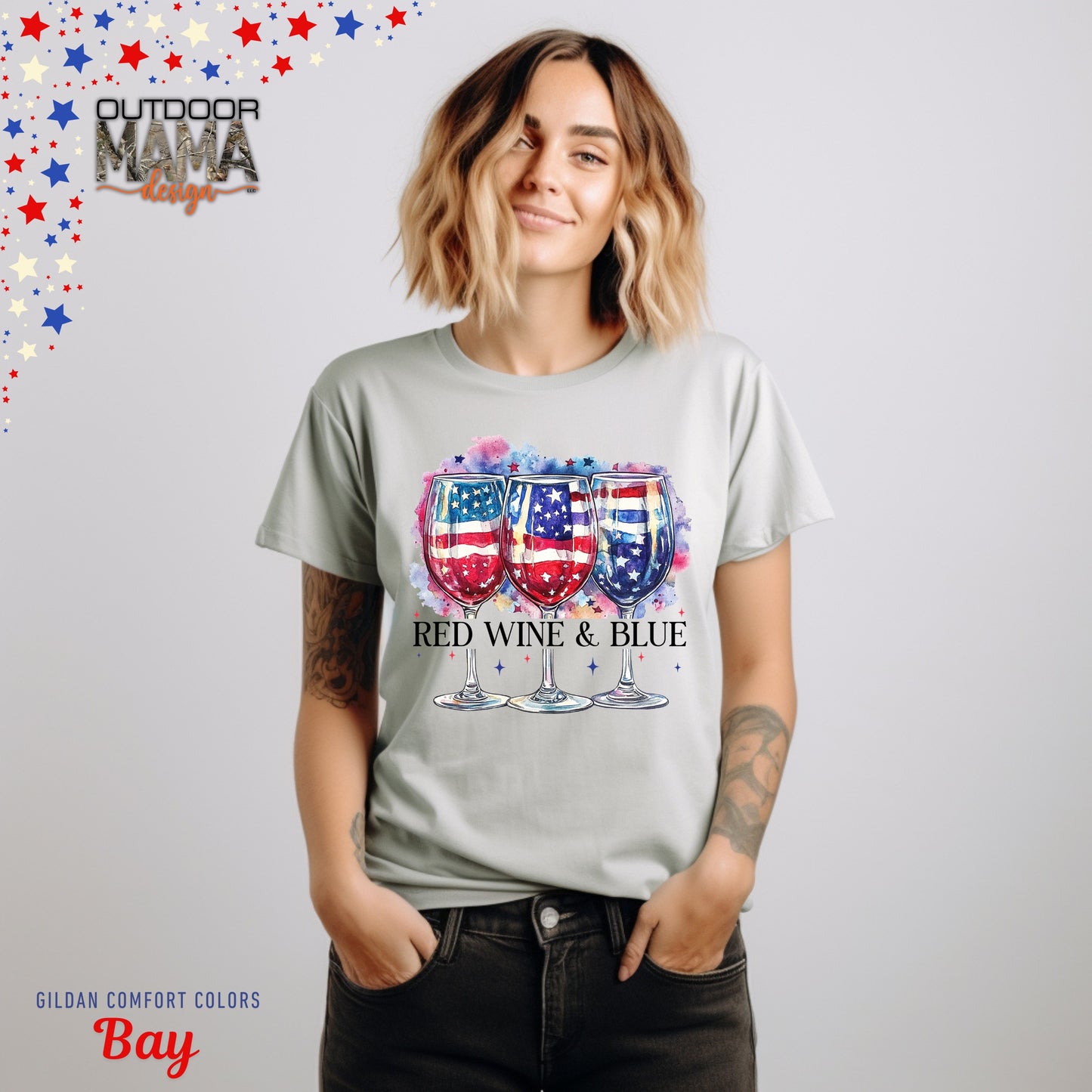 Red Wine & Blue T-shirt