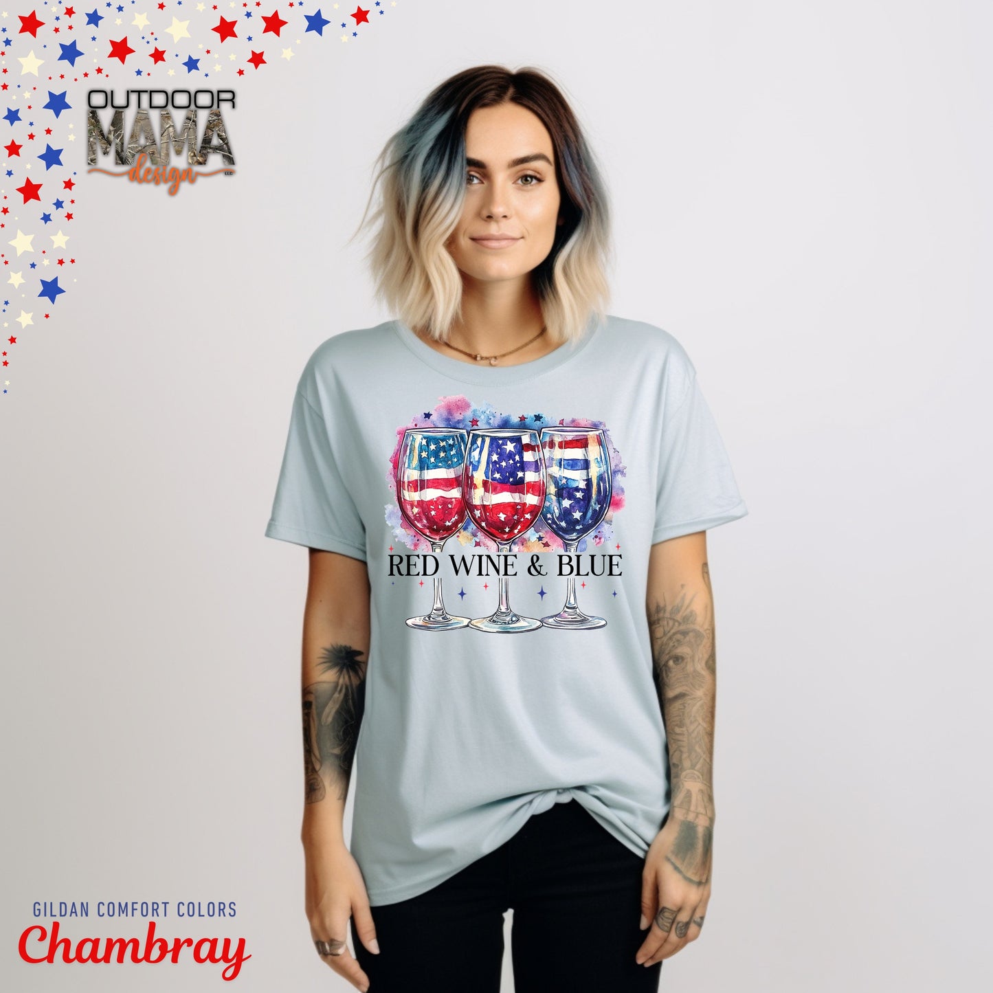 Red Wine & Blue T-shirt