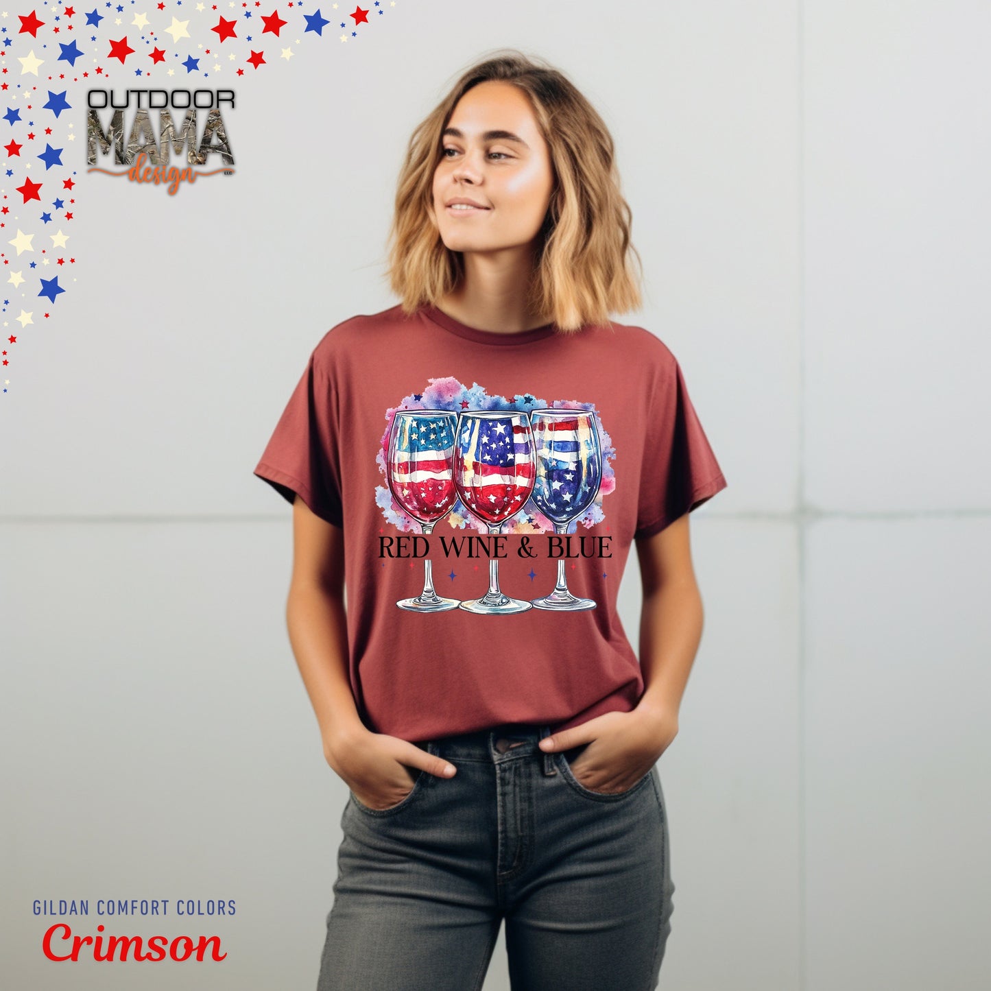 Red Wine & Blue T-shirt