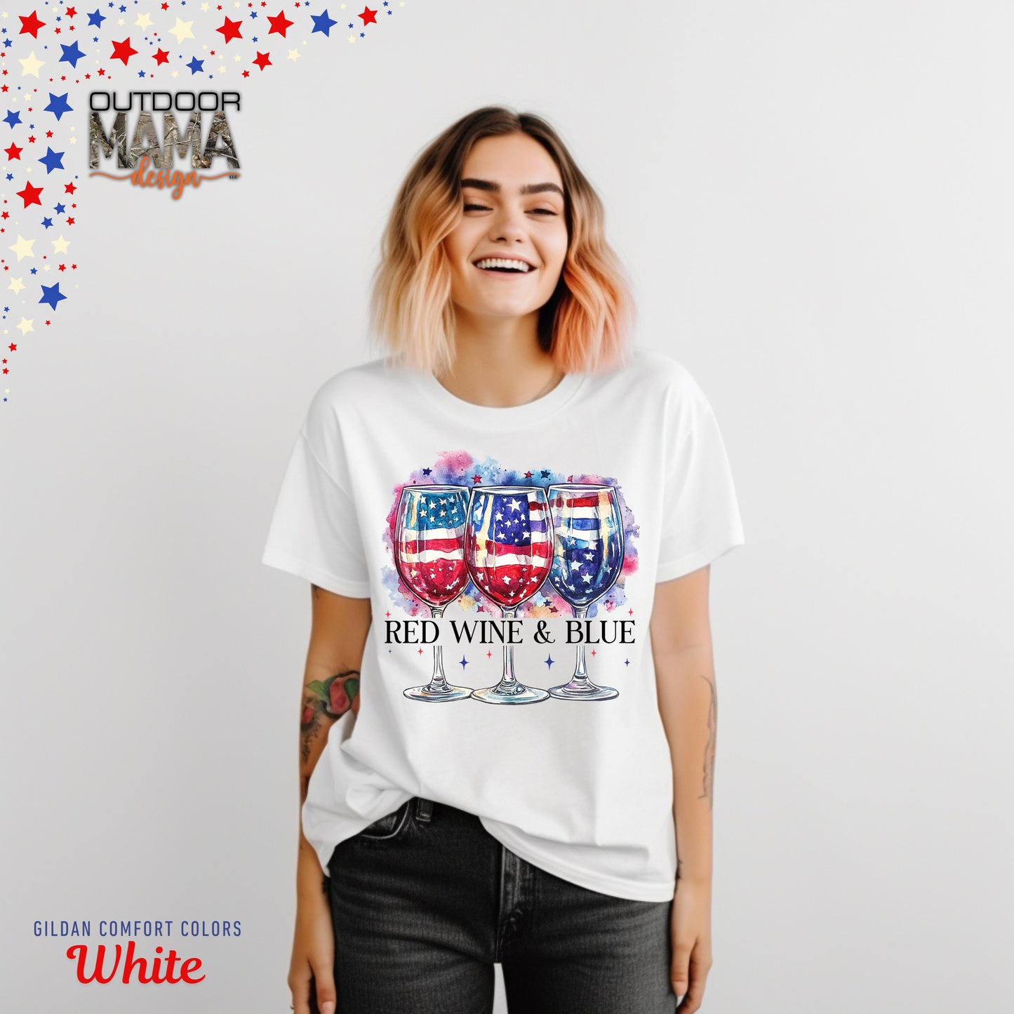 Red Wine & Blue T-shirt
