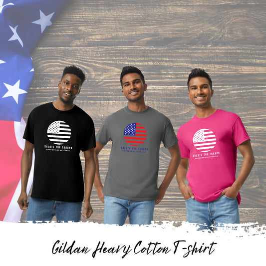 Salute the Troops - Heavy Cotton T-Shirt (Unisex)