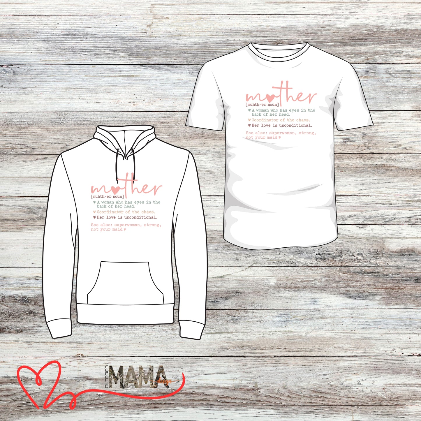 Mother (noun) Shirt and Sweatshirt