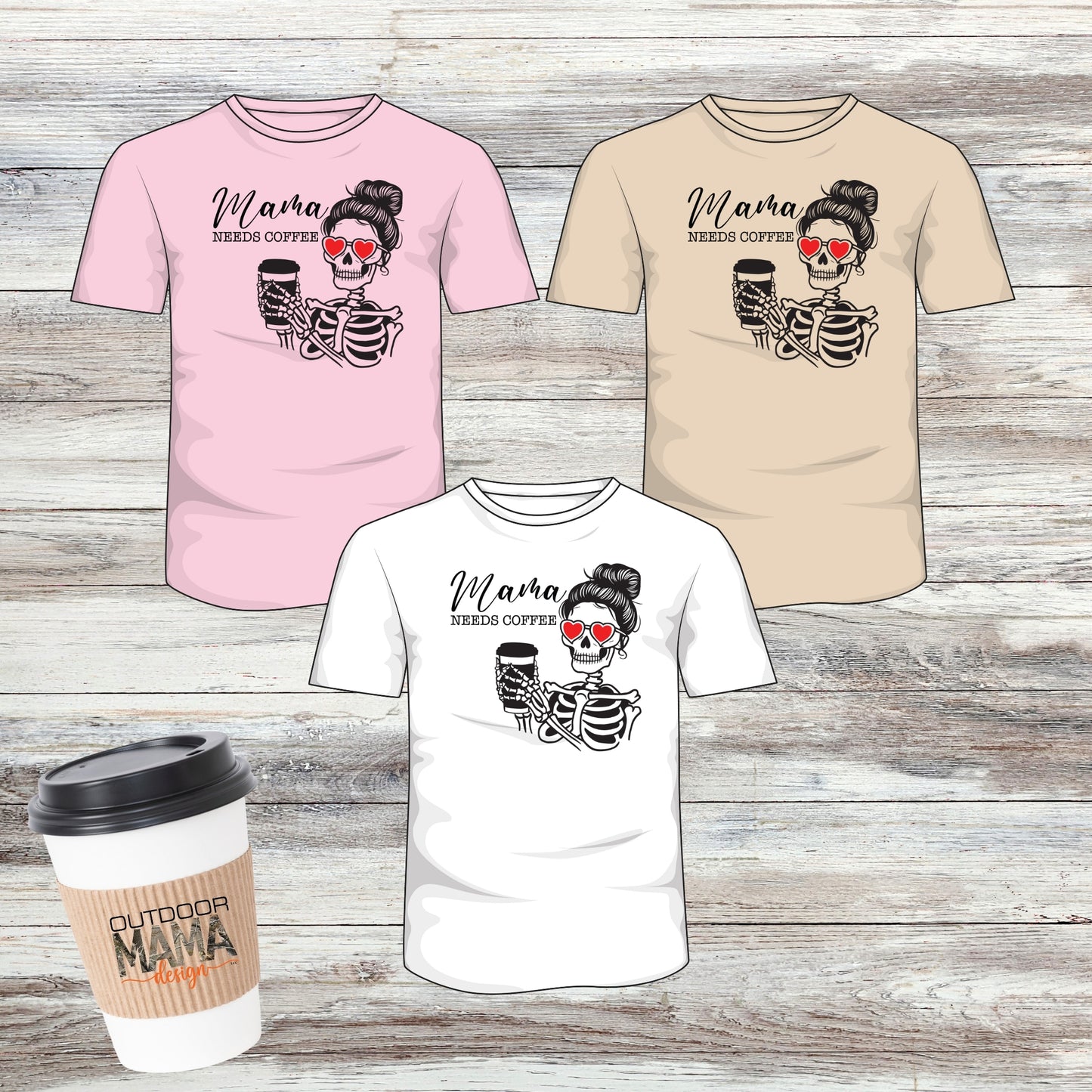 MAMA Needs Coffee T-shirt