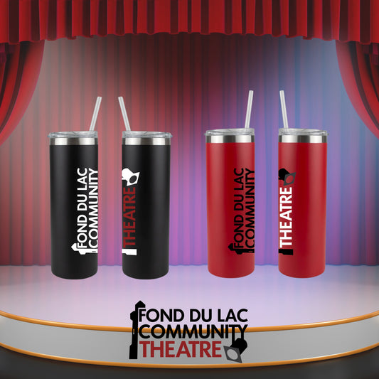 FDLCT - 20oz Powder Coated Skinny Tumbler