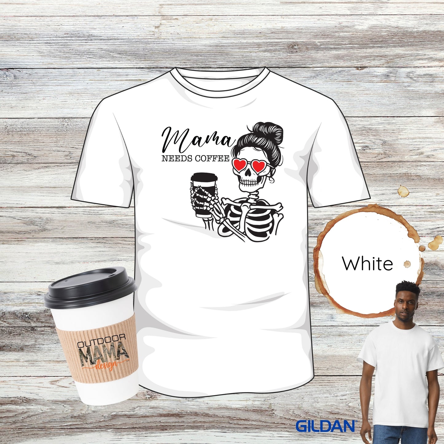 MAMA Needs Coffee T-shirt