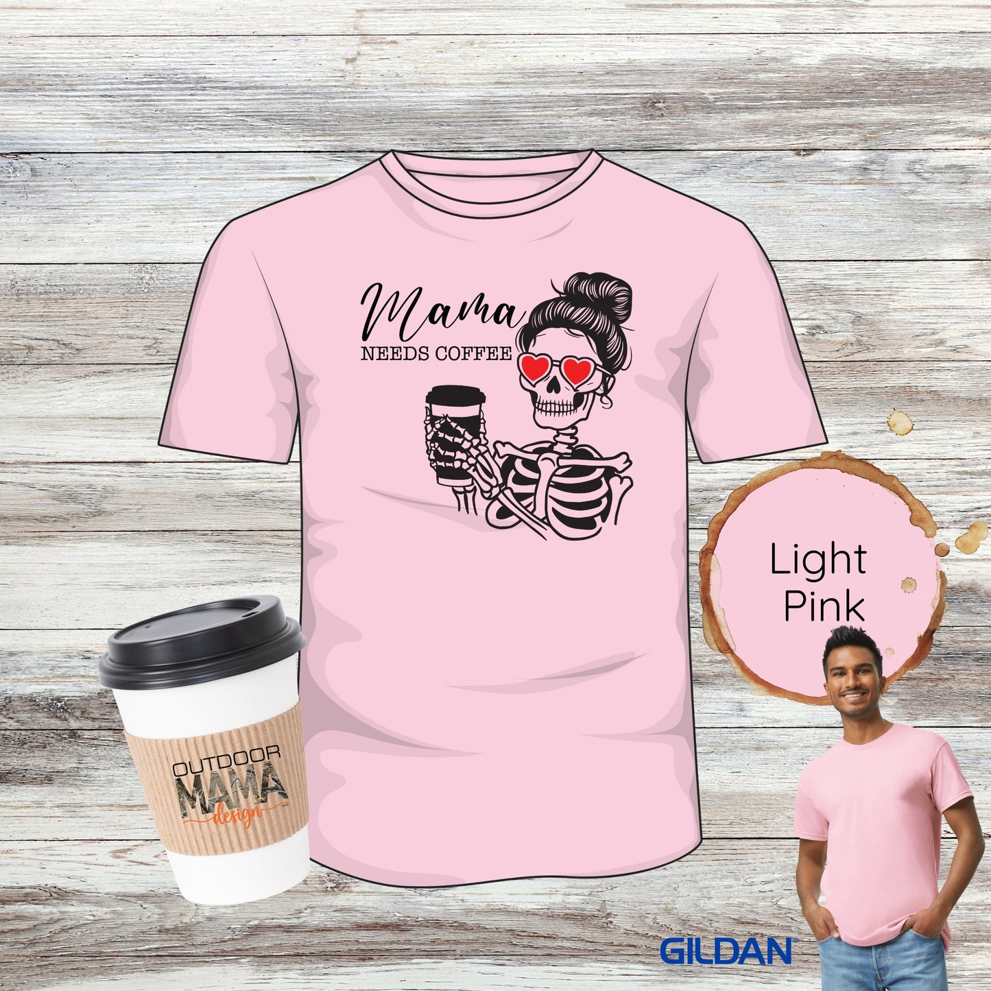 MAMA Needs Coffee T-shirt