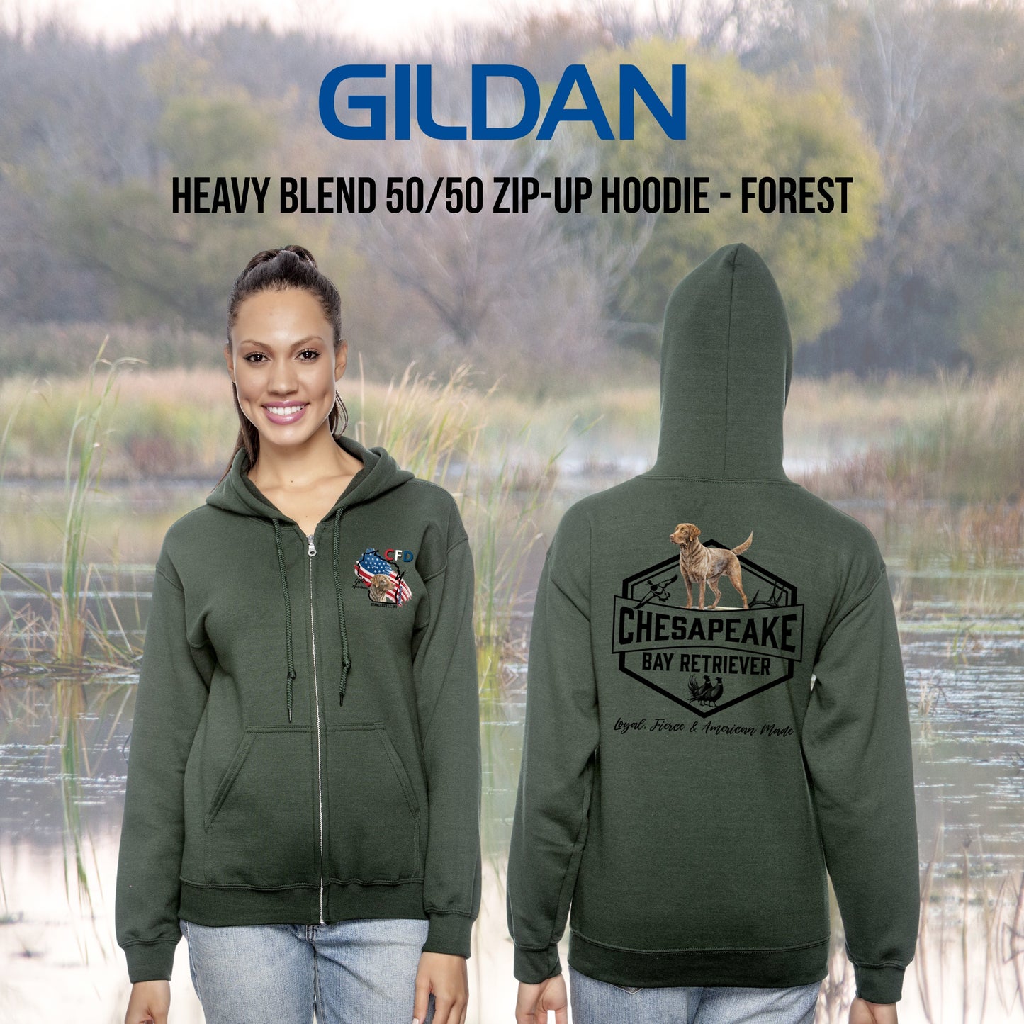 CFD 2026 - Gildan Heavy Blend 50/50 Zip-Up Hoodie