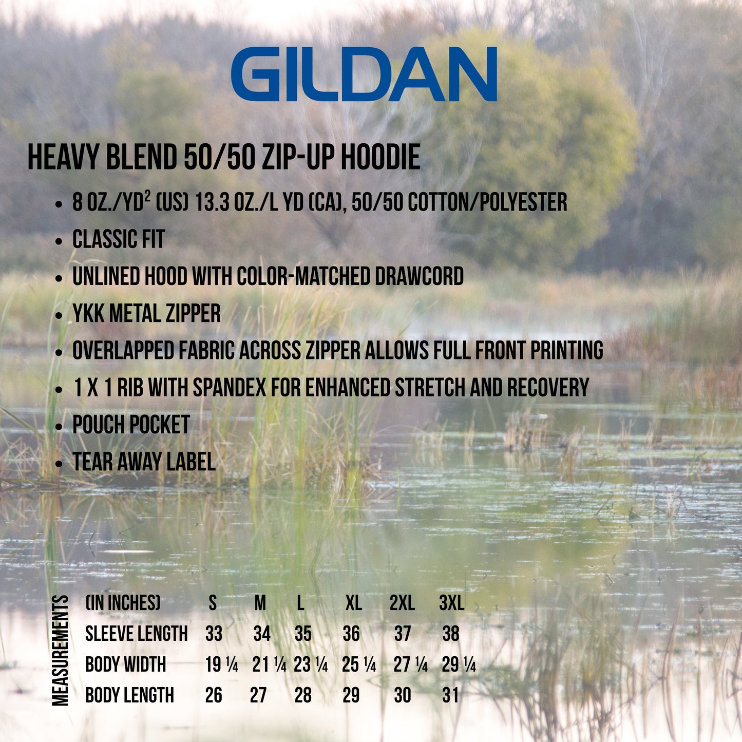 CFD 2026 - Gildan Heavy Blend 50/50 Zip-Up Hoodie