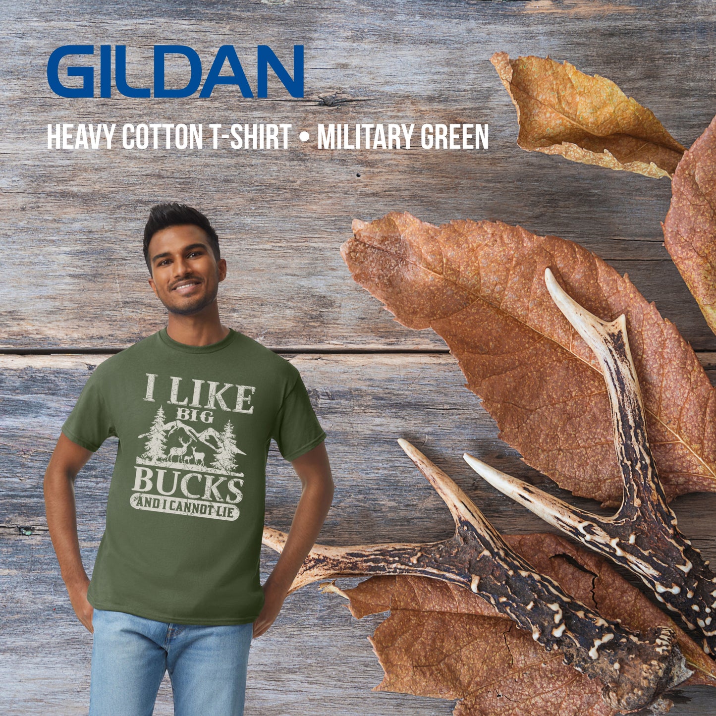 I Like Big Bucks - Gildan Heavy Cotton T-Shirt