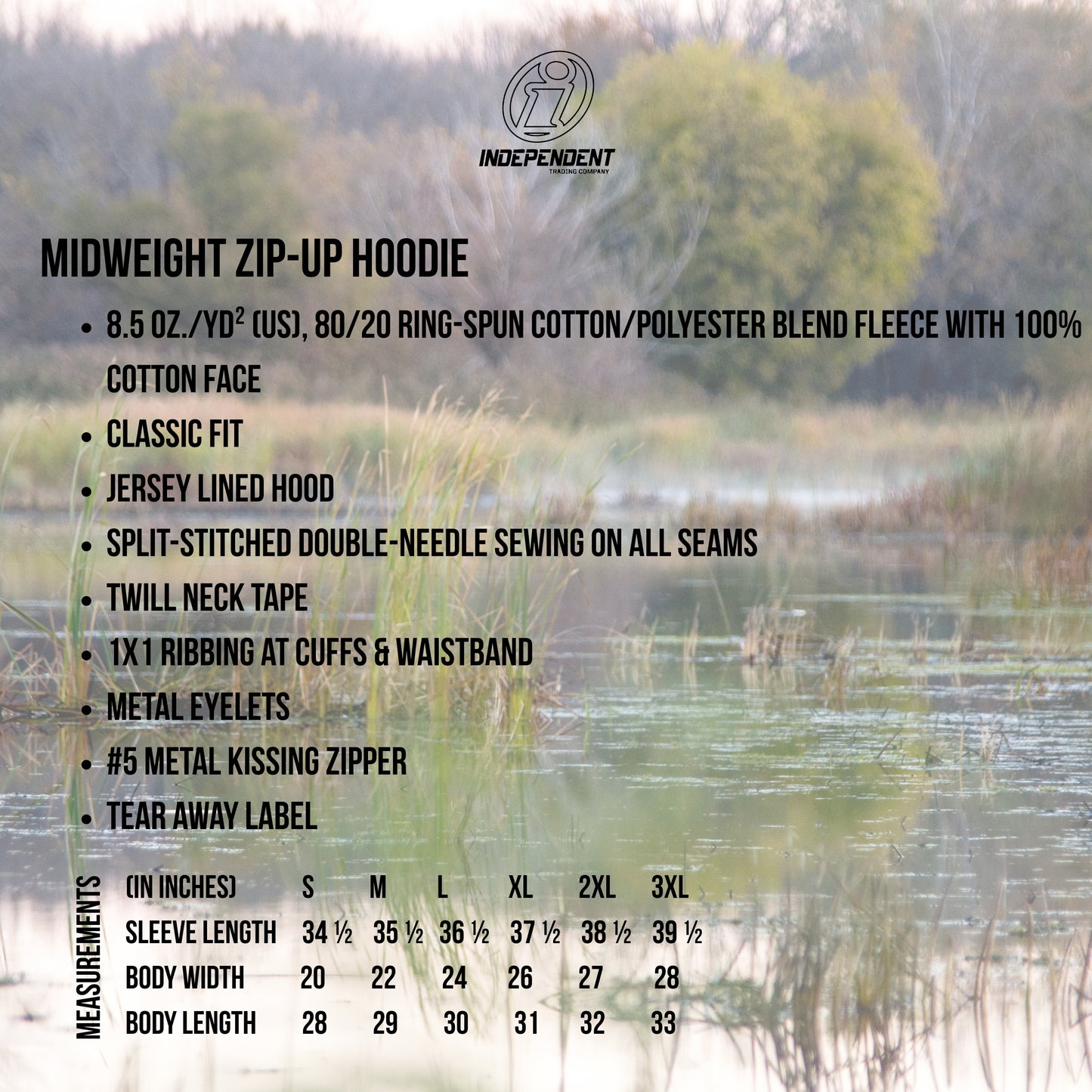 CFD 2026 - Independent Trading Midweight Zip-Up Hoodie