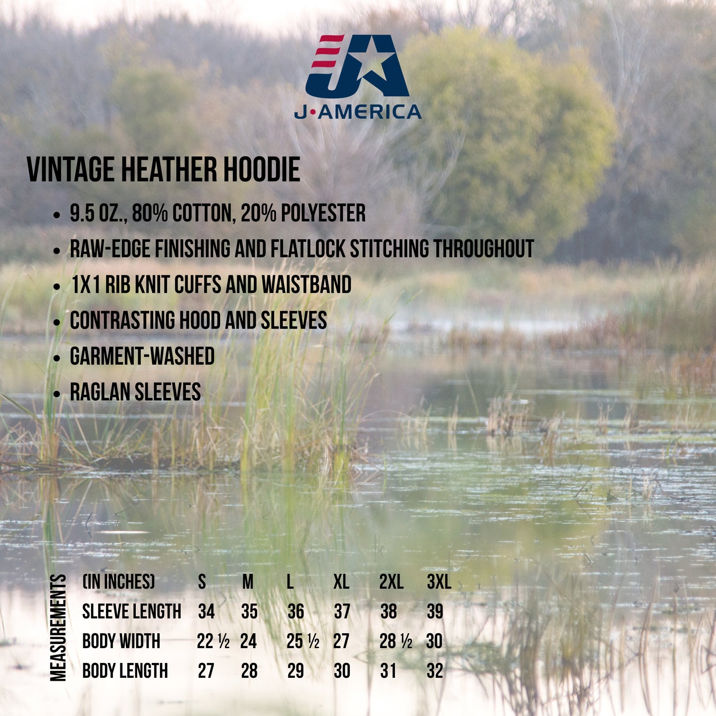 CFD 2026 - J. America Vintage Heather Hoodie