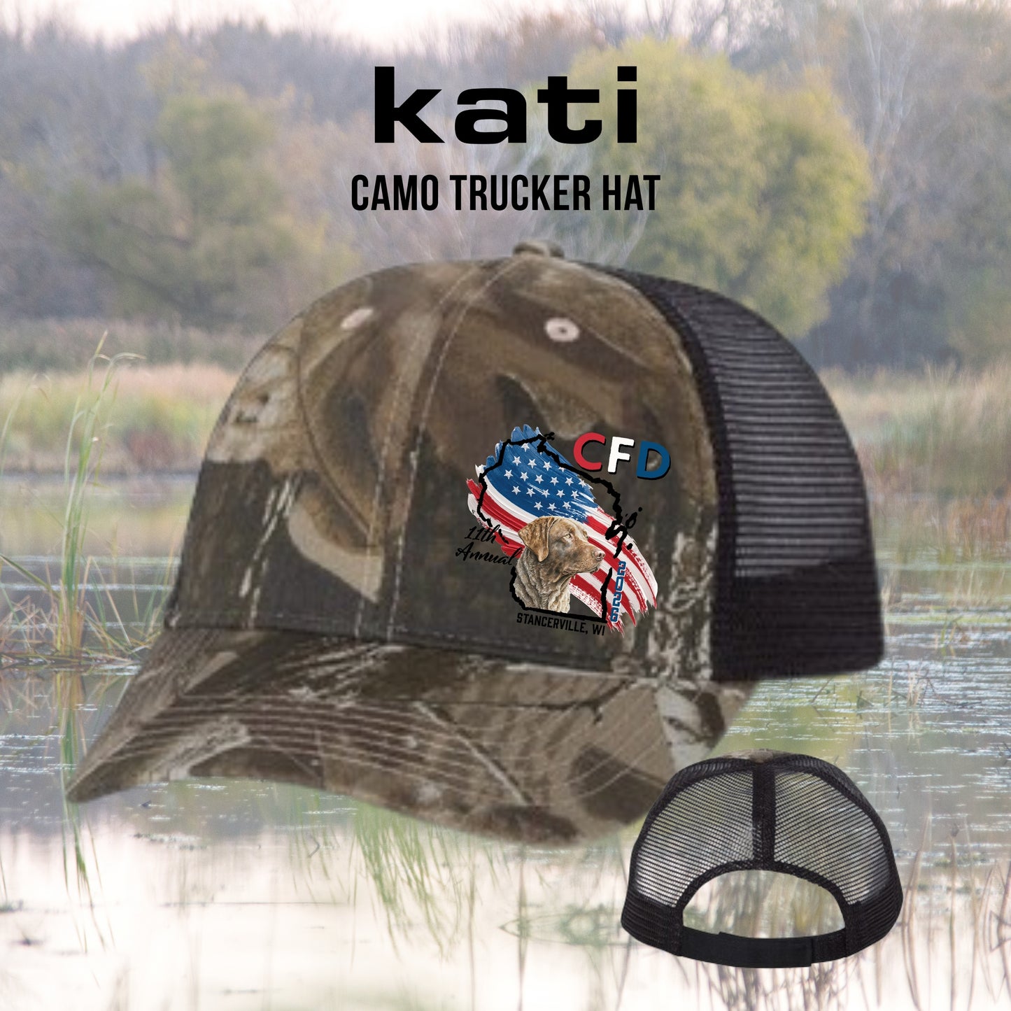 CFD 2026 -  KATI LC5M Camo Trucker Hat