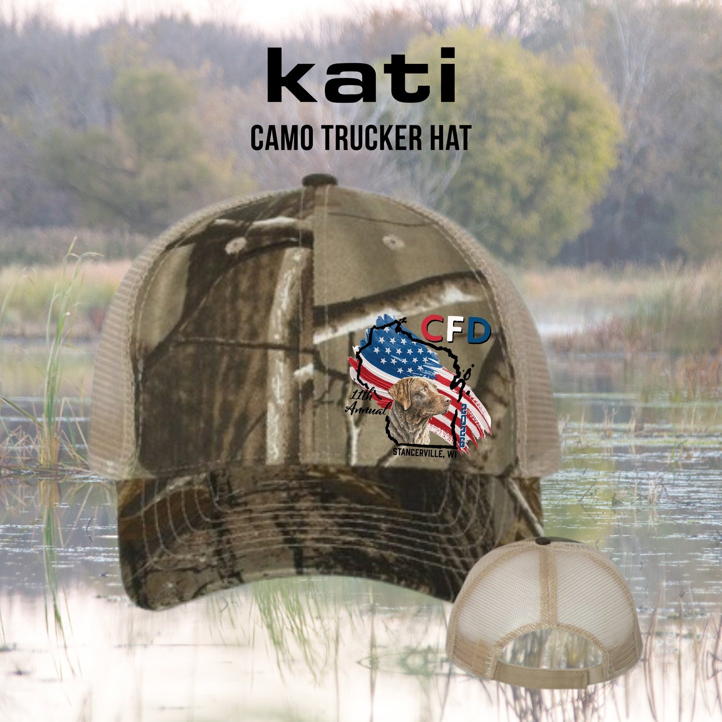 CFD 2026 -  KATI LC5M Camo Trucker Hat