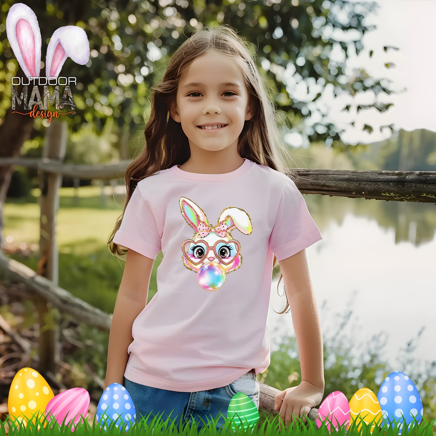 Bubble Gum Bunny Youth T-shirt
