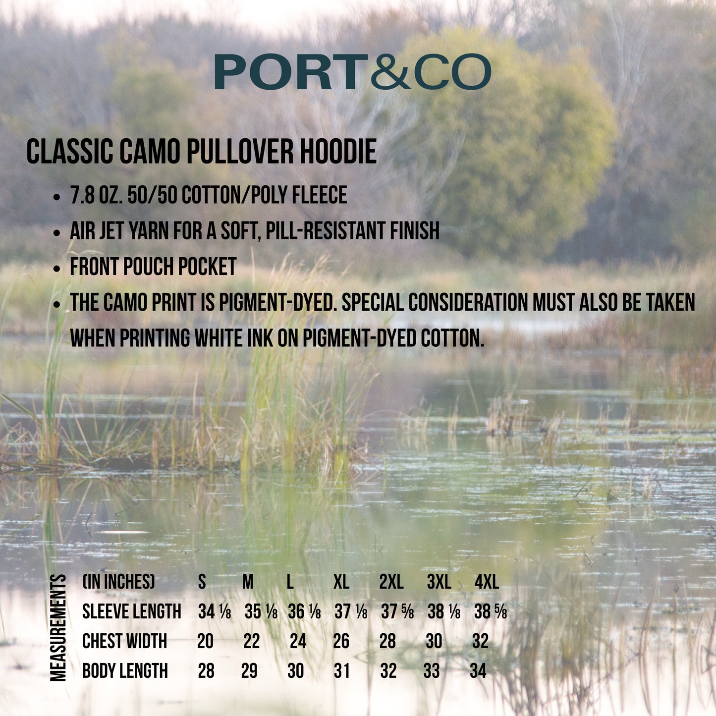 CFD 2026 - Port & Co Classic Camo Pullover Hoodie