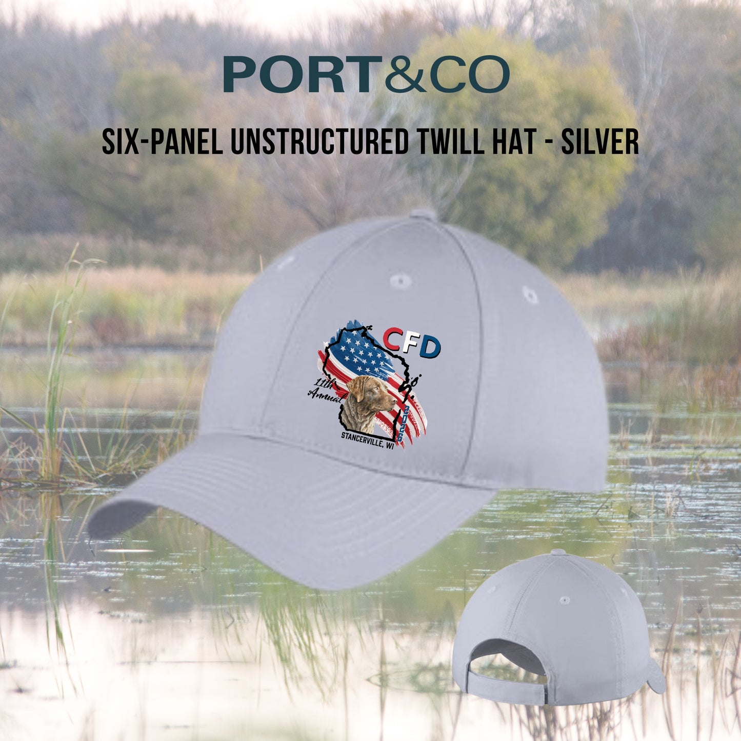 CFD 2026 -  Port & Co Six-Panel Unstructured Twill Hat