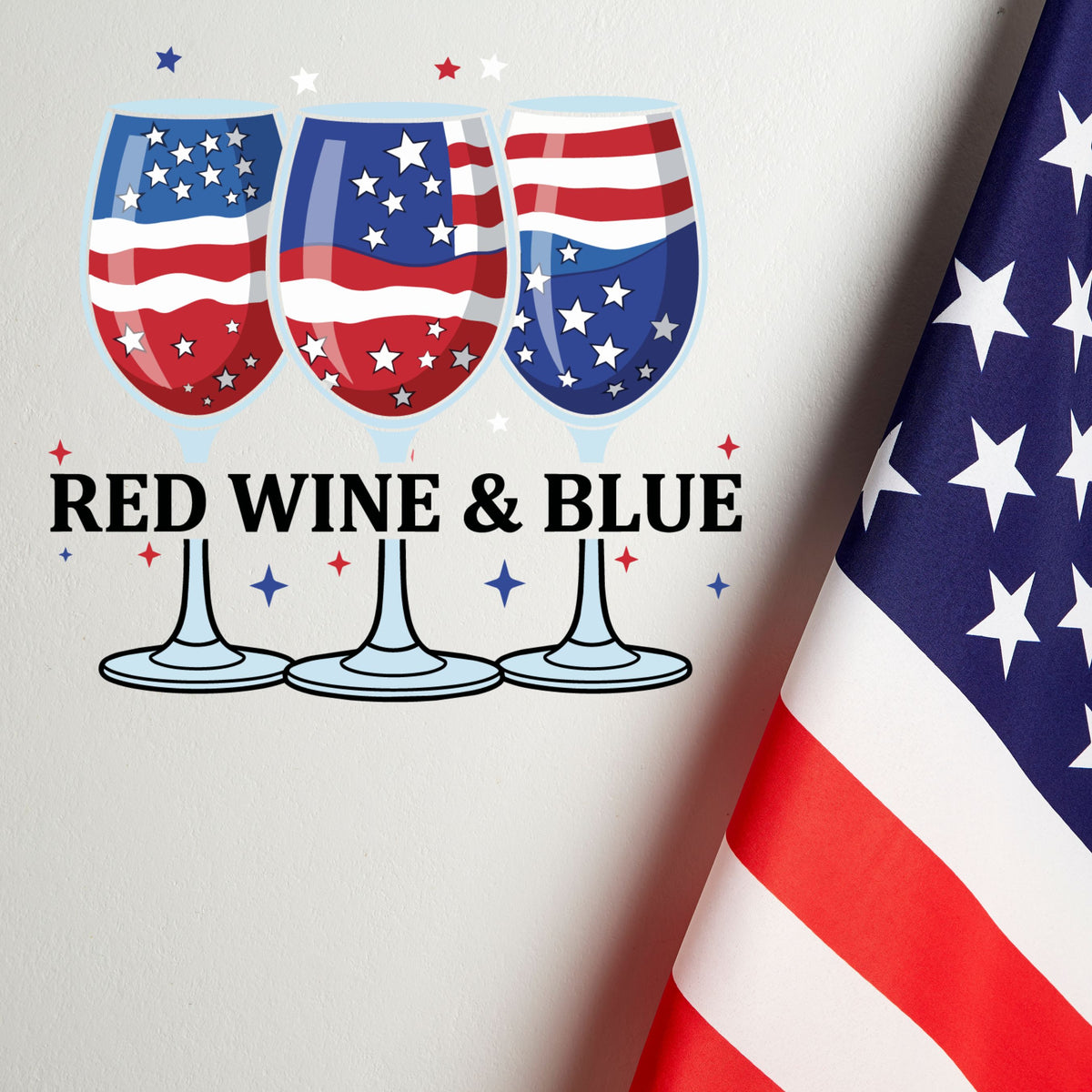 Red Wine & Blue T-shirt