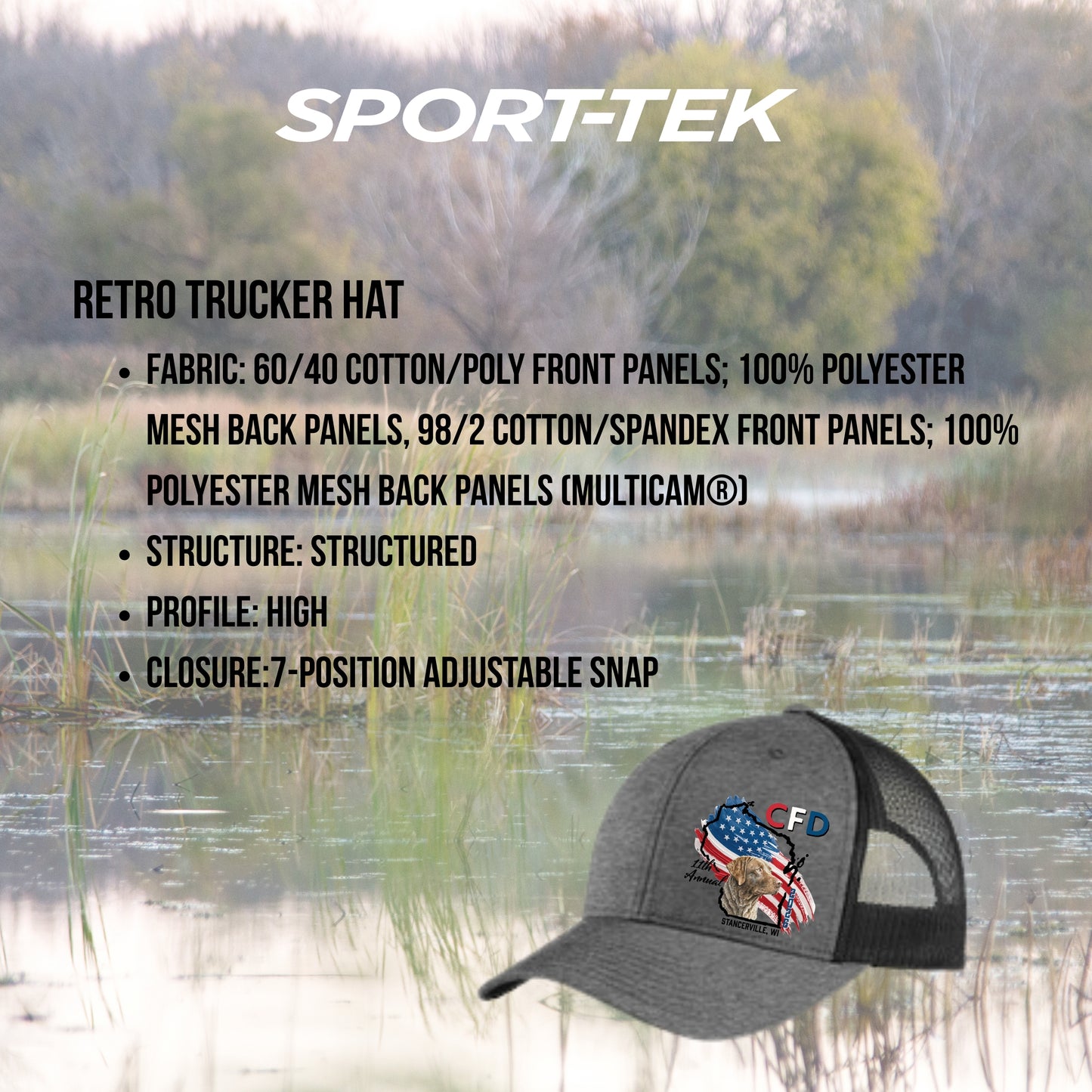 CFD 2026 -  Sport-Tek Retro Trucker Hat