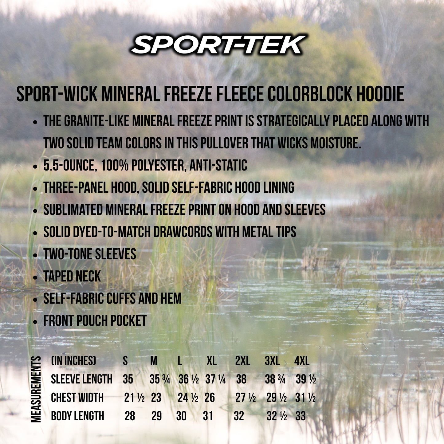 CFD 2026 - Sport-Tek Sport-Wick Mineral Freeze Fleece Colorblock Hoodie *BEING DISCONTINUED*