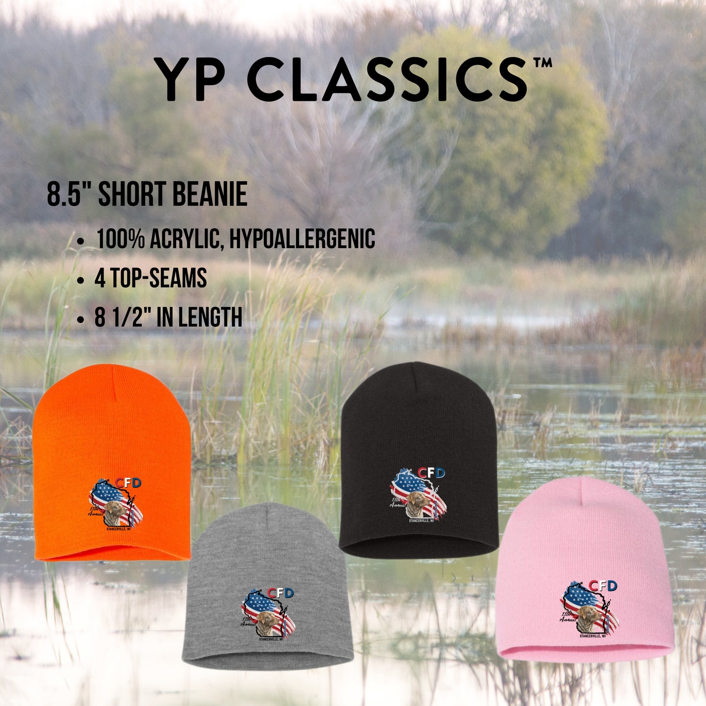 CFD 2026 -  YP Classics 8.5" Short Beanie